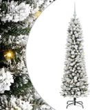 vidaXL Kunstkerstboom Wit 150 cm PVC en Metaal en Plastic