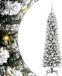 vidaXL Kunstkerstboom Wit 150 cm PVC en Metaal en Plastic