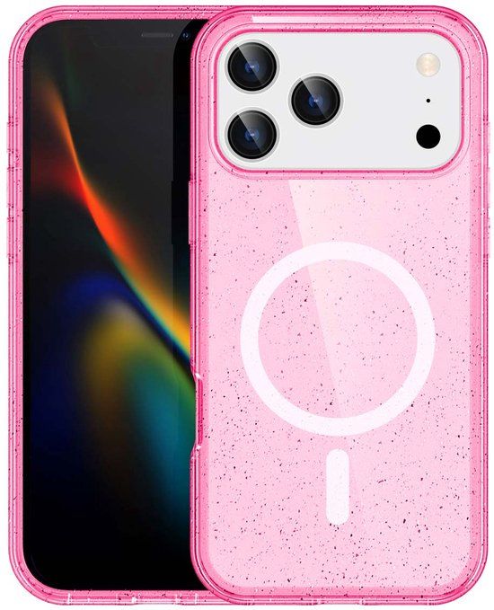 imoshion Sparkle Backcover geschikt voor MagSafe - Roze - Apple iPhone 17 Pro