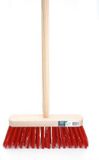 MM Eurotool Straatbezem FSC 29 cm met kunstvezel, steel 150 cm en stokhouder