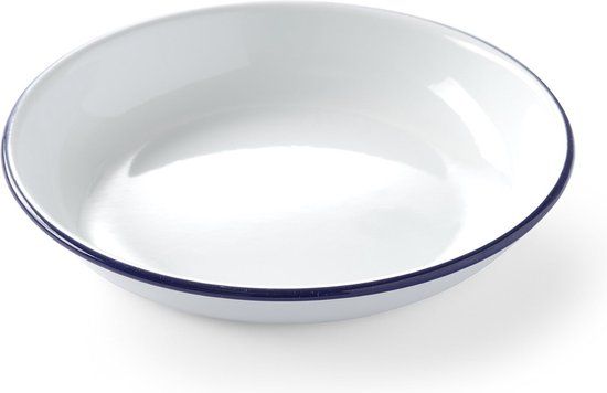 Hendi Bord Diep Geëmailleerd 200 Mm - Diameter 20cm - Wit