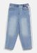 s.Oliver Jeans TONI Relaxed Fit Mid Rise Tapered Leg Borduursel & kanten band Blauw Katoen Kinderen