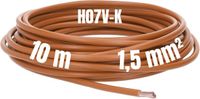Kalitec 10 meter H07V-K 1,5 mm² bruine bedradingskabel