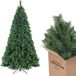 SALCAR 240 cm Kunstkerstboom - Nordmann-spar - PVC-kerstboom met 1680 groene Takken, Ø 133 cm