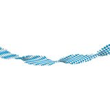 Folat Blauw-Witte Crepe Papier Slinger Oktoberfest - 6 meter