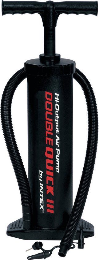 Double Quick Hand Pump 3,3L/cycle - Zwart - Kunststof - Met vacuümzuiger