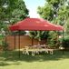 vidaXL Partytent, inklapbaar, pop-up, bordeauxrood, 440x292x315 cm