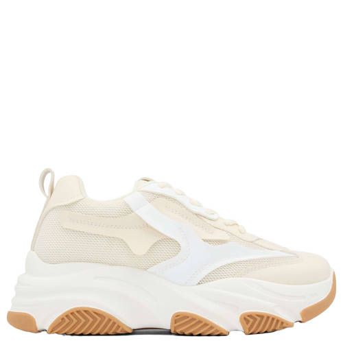 Graceland chunky leren sneakers beige