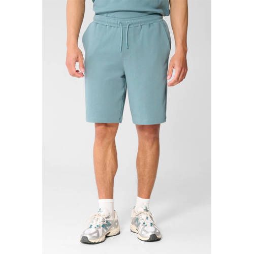 Shoeby Regular Fit Sweatshort - Donkergroen