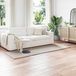 VidaXL Antislip vloerkleed van imitatie konijnenbont olite beige