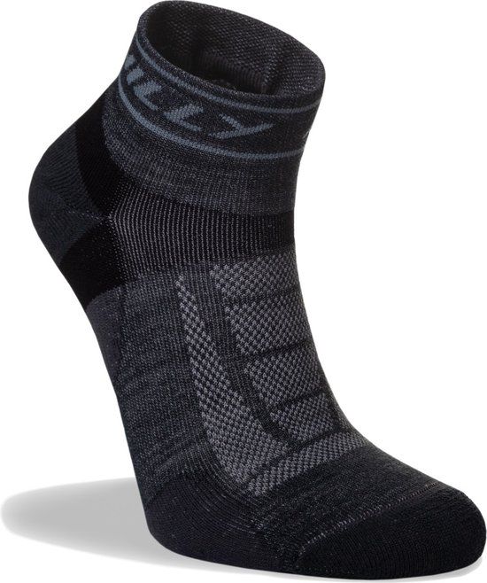 Hilly Trail Quarter Medium Hardloopsokken - Zwart - Maat 43-46