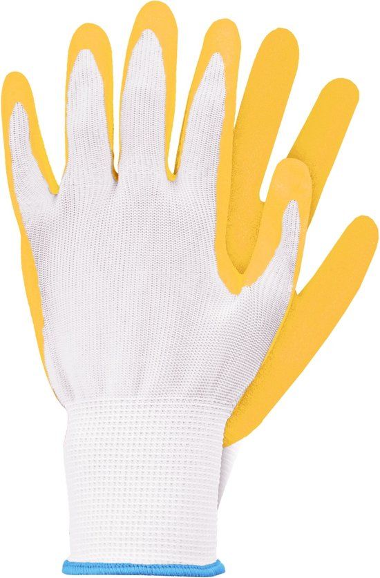 Talen Tools Werkhandschoenen Latex Geel Maat S