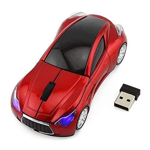 ECOiNVA Mice ECOiNVA ECOiNVA Draadloze Sport Auto Muis Rood