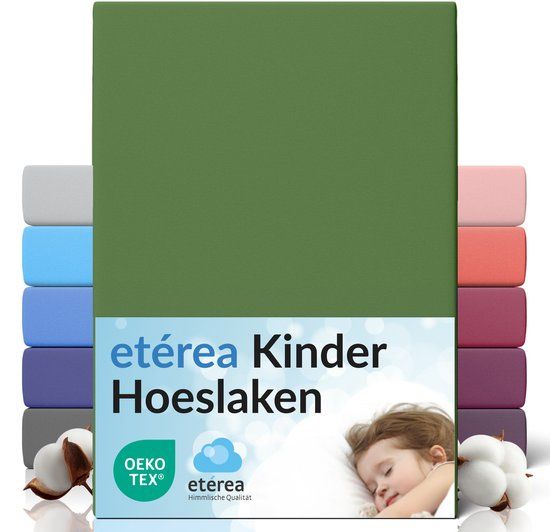 etérea Himmlische Qualität etérea Jersey Hoeslaken 80x160 - 80x180 cm Oekotex Made in Green - 100% katoen - Cactus