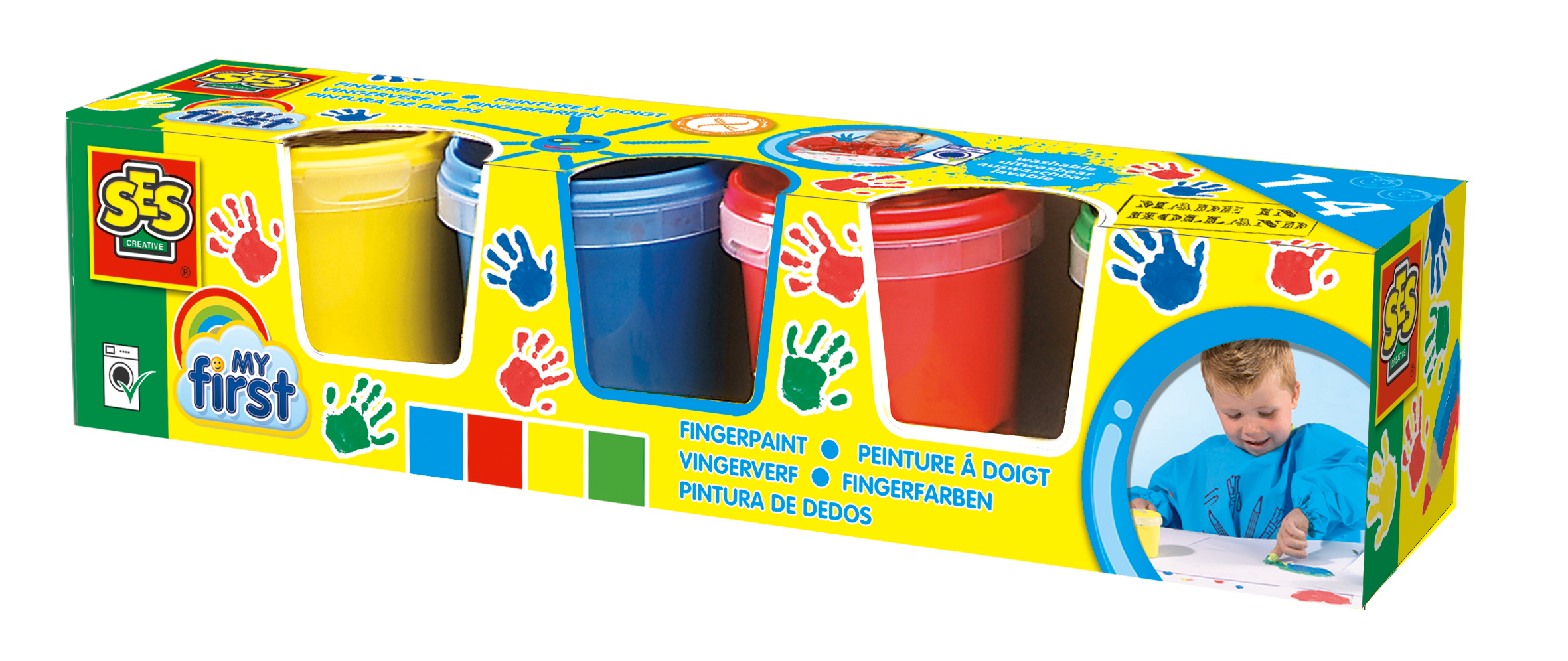 ses My First Vingerverf - 4 kleuren x 145ml