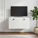 Maison Exclusive - Meuble TV mural exclusif, blanc, dimensions : 59,5 x 41 x 30 cm, fabriqué en panneaux de particules