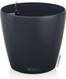 Lechuza Bloempot met irrigatiesysteem - zwart - Kunststof - Rond - 40 cm