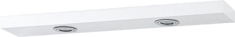 Differnz koof 70x2x20cm met spiegel MDF Wit