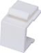 Alantec Adaptateur Keystone, plaque de recouvrement blanche, plastique