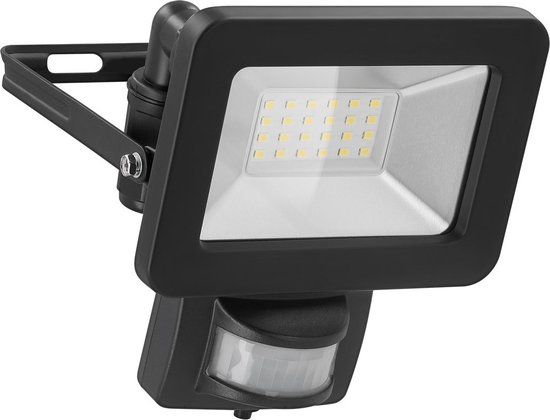 Goobay LED-schijnwerper met bewegingssensor 20W - Zwart