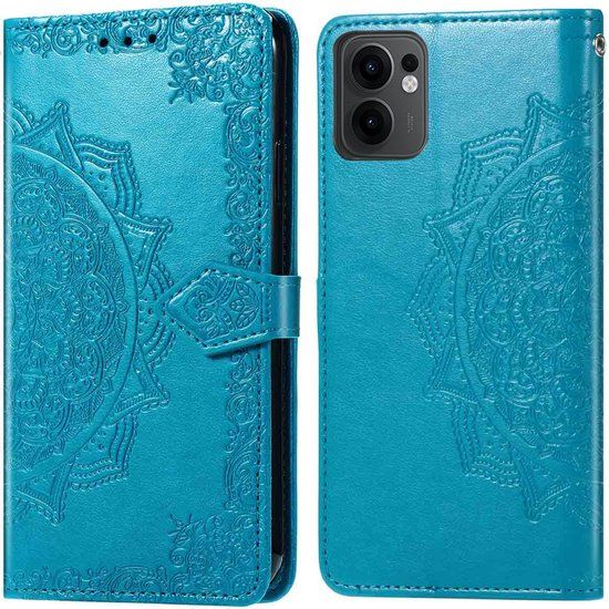 imoshion Mandala Bookcase - Geschikt voor Oppo Reno 13 F (5G) - Turquoise