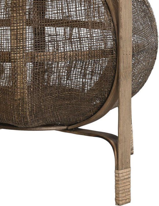 Kaarshouder DKD Home Decor Natuurlijk Bruin Bamboe 33 x 33 x 42 cm