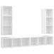 vidaXL Meuble TV & meuble de divertissement Blanc Bois 37x37x107 cm