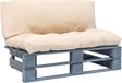 vidaXL Banc de jardin palette avec coussins couleur sable bois de pin