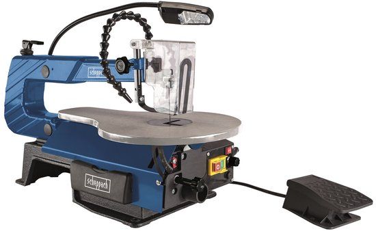 Scheppach Deco-XLS Figuurzaag - 120W - Incl. Voetpedaal - Blauw