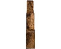 vidaXL Wandplank Muurmontage Gerookt eiken 91,5 x 15 x 76 cm