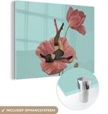 MuchoWow® Glass Painting 160x120 cm - Acrylic Glass Painting - Dreams - Vintage - Women - Photo on Glass - Paintings