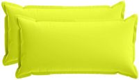 vidaXL Kussensloop 2 stuks Houten Helder Groen 40 x 70 cm Polyester