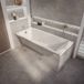 Hudson Reed Baignoire rectangulaire moderne - 170 x 75 cm - À encastrer - Sandford