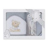 Amazon badhanddoek met capuchon, Love Grey, 100% katoen