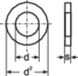 TOOLCRAFT Rondelles 6,4 mm 12,5 mm Plastique 10 pièce(s) 800284