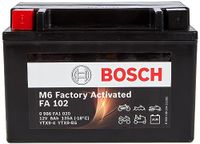 Bosch 0986FA1020 Motorfietsaccu, 8 Ah, 135 A, geltechnologie, startaccu in OEM-kwaliteit, cyclibestendig, bewaarbaar, onderhoudsvrij, zwart