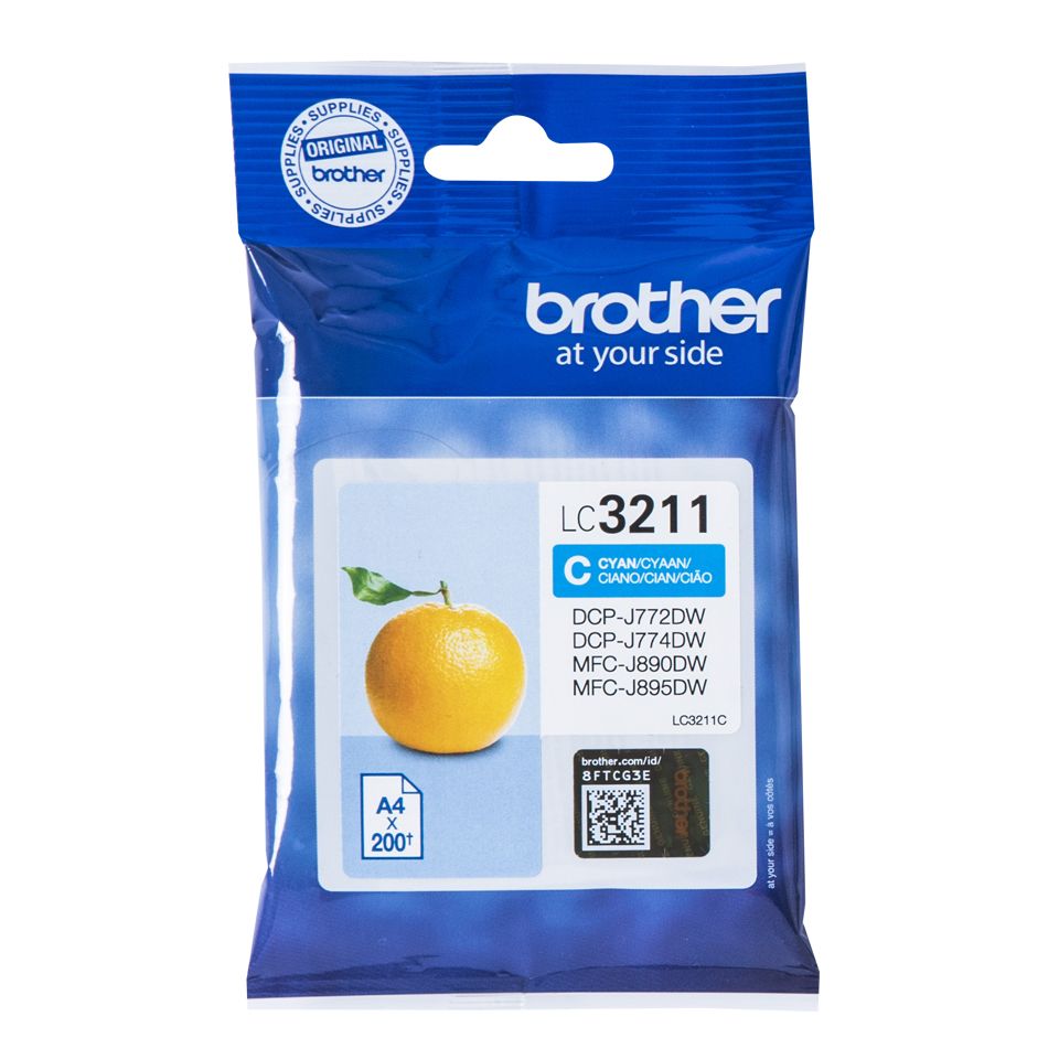 Brother LC-3211C Cyaan inktcartridge - Origineel