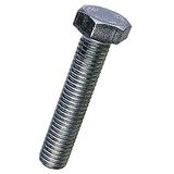 Bulk Hardware BH02765 Zeskantschroef M8 x 25 mm, glanzend verzinkt (verpakking van 4), wit, stuks