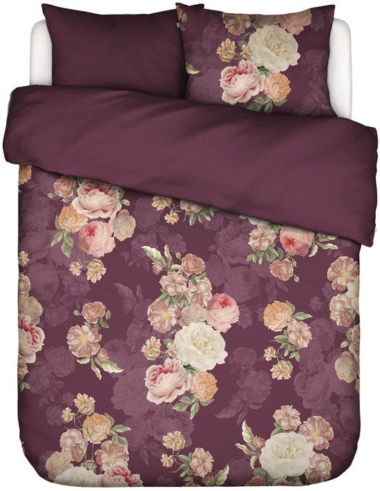 Essenza Orianna Dekbedovertrek Mauve wine - Tweepersoons – 200x200/220 cm