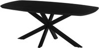 Lizzely Garden & Living Eettafel deens ovaal mangohout 200cm Jordan zwart