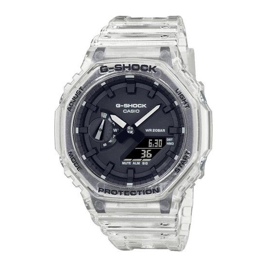 Casio G-Shock GA-2100SKE-7AER - Transparant - Zwart - Heren Horloge