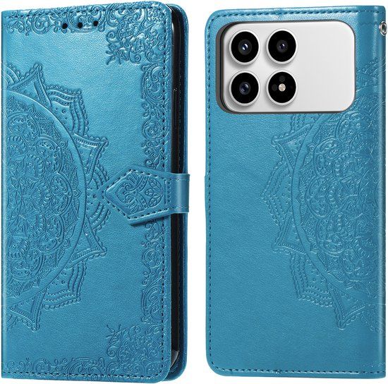 imoshion Hoesje - Geschikt voor Xiaomi Poco F8 Pro - Mandala Bookcase - Turquoise