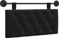 vidaXL Tête de lit suspendue Noir Velours