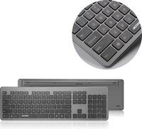 Accezz Draadloos Toetsenbord met Bluetooth - QWERTY - Grijs - Ergonomisch design