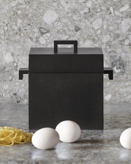 Alessi La Cubica Kookpan - 2.4 Liter - Zwart