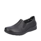 Rieker dames lage schoen slip-on schoenen 48964-00 zwart