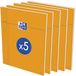 Oxford Genet, gelinieerd, geperforeerde pagina's, volledige pagina, 230 x 297, 12,7 x 12,7 cm, wit papier (5 stuks)