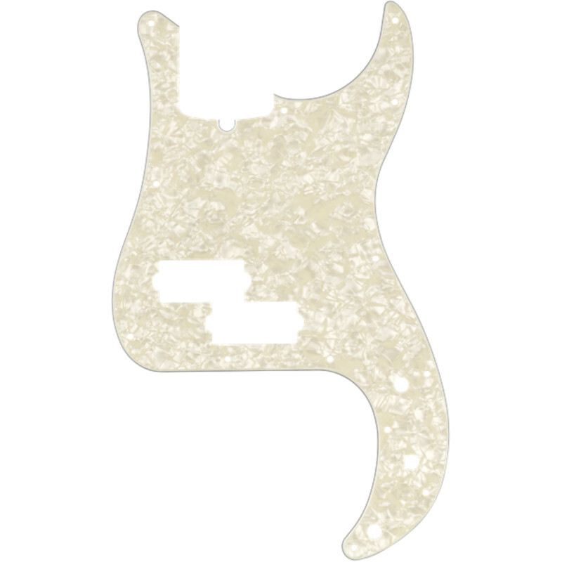 Fender 13-hole Modern Precision Bass Pickguard Aged White Pearl