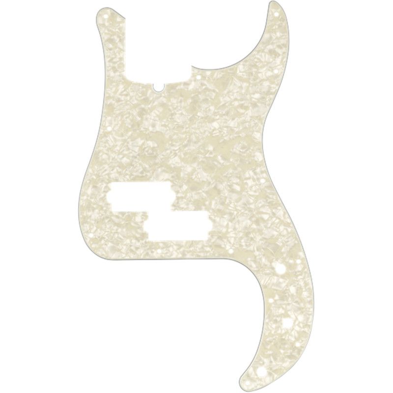 Fender 13-hole Modern Precision Bass Pickguard Aged White Pearl - 2021