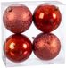 BigBuy Boules de Noël Cuivre Plastique 10 x 10 x 10 cm (4 Pièces)
